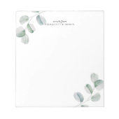 Bloc-note Eucalyptus Simple Personalized (Devant)