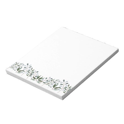 Bloc-note Eucalyptus Vert Floral (Tourné)