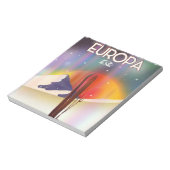 Bloc-note Europa - Lune de Jupiter Art spatial. (Tourné)