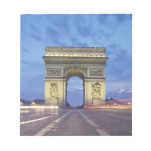 Bloc-note Europe, France, Paris. Arc de Triomphe vu
