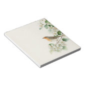 Bloc-note European Robin & Hawthorn – Editable Botanical Wed (Incliné)