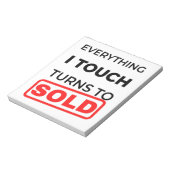 Bloc-note Everything I Touch Turns To Sold 2 (Tourné)
