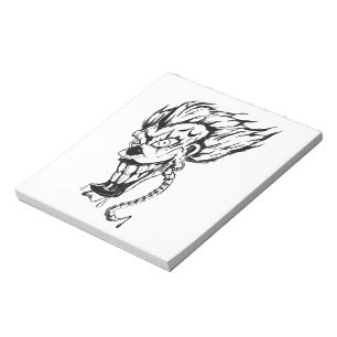 Bloc-note Evil clown quarante page pavé de notes