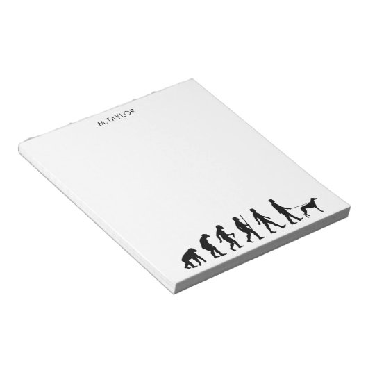 Bloc-note Évolution vers le propriétaire Greyhound (Incliné)