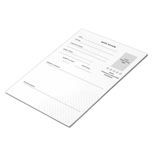 Bloc-note Examen du livre simple et moderne (Incliné)