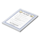 Bloc-note Excavateur Construction School Note Excusez 1 enfa (Tourné)