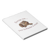 Bloc-note Excusez-moi...votre chargeur d'oiseaux est vide (Incliné)