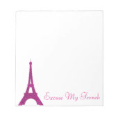 Bloc-note Excusez mon français (Devant)