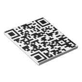Bloc-note Exemple de code QR Bitcoin (Incliné)