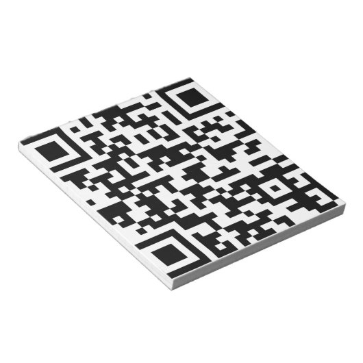 Bloc-note Exemple de code QR Bitcoin (Incliné)