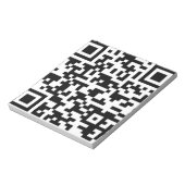 Bloc-note Exemple de code QR Bitcoin (Tourné)