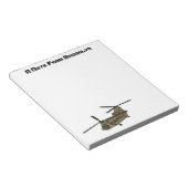 Bloc-note Exemple d'hélicoptère militaire Chinook (Incliné)