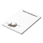 Bloc-note Exemple d'hélicoptère militaire Chinook (Tourné)