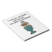 Bloc-note Exercice, Push, Jump Humour (Incliné)