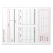 Bloc-note Expense Tracker (Devant)