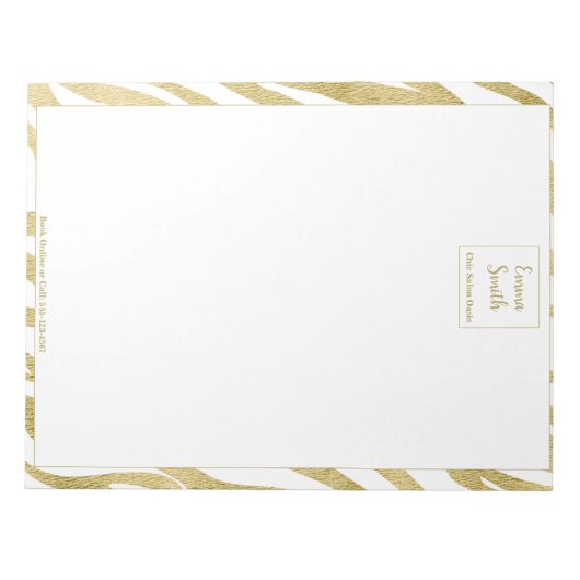 Bloc-note Expérience Beauté Or  (Devant)