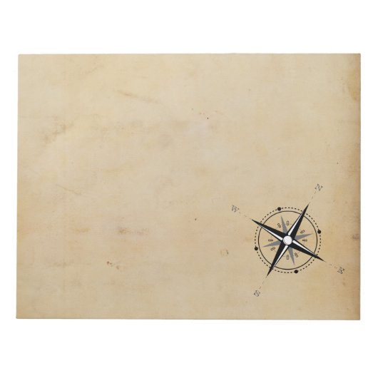 Bloc-note Exploration vintage Rose Compass (Devant)