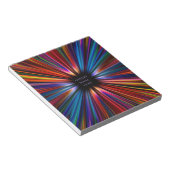 Bloc-note Explosion colorée de starburst (Incliné)