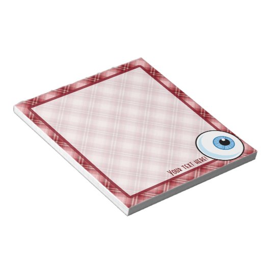Bloc-note Eyball rouge (Incliné)