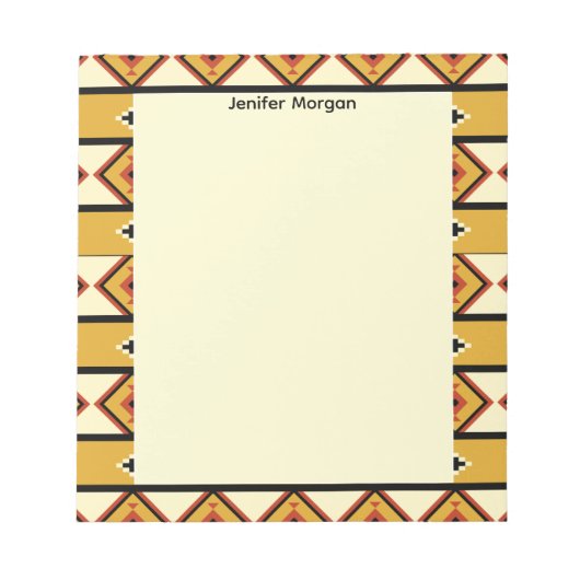 Bloc-note Fabrics Border Stylish Patterns Personalized (Devant)
