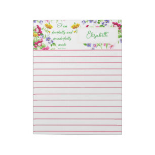 Bloc-note Fabriqué avec amour et personnalisé