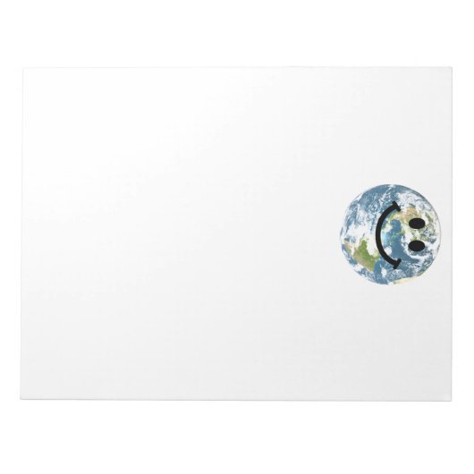 Bloc-note Face de la Terre heureuse (Devant)