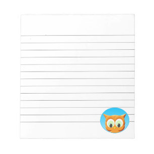 Bloc-note Face D'Un Petit Chouette