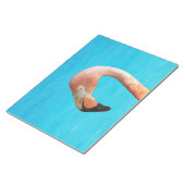 Bloc-note Face flamingo rose contre eau bleue sur (Incliné)