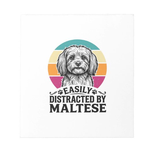 Bloc-note Facilement Distrait Par La Conception De Chien Vin (Devant)