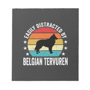 Bloc-note Facilement distrait par le chien Tervuren belge