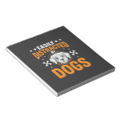 Bloc-note Facilement Distrait Par Les Chiens (Incliné)