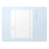 Bloc-note Facture bleue pourpre pour petites entreprises (Devant)