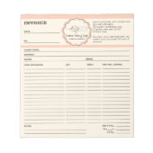 Bloc-note Facture de boulangerie (Devant)