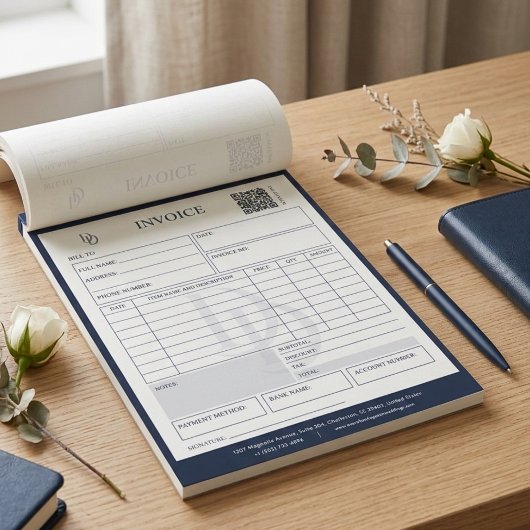 Bloc-note Facture de Planificateur de Mariage Moderne Person