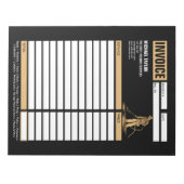 Bloc-note Facture de réception de lavage de pression (Devant)