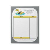 Bloc-note Facture de réception de l'entreprise de récolte aq (Tourné)