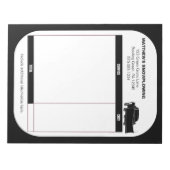 Bloc-note Facture de réception d'entreprise de neige à chass (Devant)