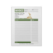 Bloc-note Facture de réception d'entreprise de remorquage de (Tourné)