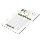 Bloc-note Facture de réception d'entreprise de remorquage de (Incliné)