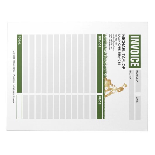 Bloc-note Facture de réception d'entreprise de remorquage de (Devant)