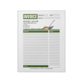 Bloc-note Facture de réception d'entreprise de remorquage de (Tourné)