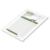 Bloc-note Facture de réception d'entreprise de remorquage de (Incliné)