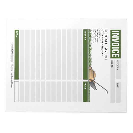 Bloc-note Facture de réception d'entreprise de remorquage de (Devant)