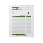 Bloc-note Facture de réception d'entreprise de remorquage de (Tourné)