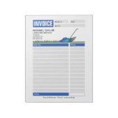 Bloc-note Facture de réception d'entreprise de remorquage de (Tourné)