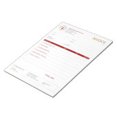 Bloc-note Facture de signature juridique de notaire mobile p (Incliné)