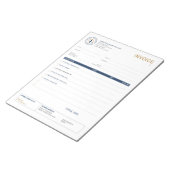 Bloc-note Facture de signature légale de notaire mobile pers (Incliné)