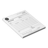 Bloc-note Facture de vente de reçu de petite entreprise mode (Incliné)