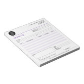 Bloc-note Facture de vente de reçu de petite entreprise mode (Incliné)