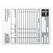 Bloc-note Facture/devis de grande entreprise Pro-Logo (Devant)